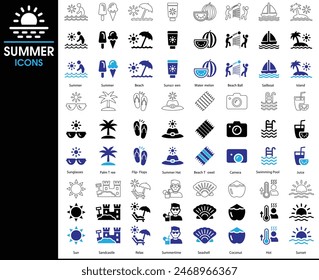Summer Icons Vector Art, Icons And Graphics.