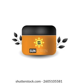 Summer icons, vector cartoon set on the white background