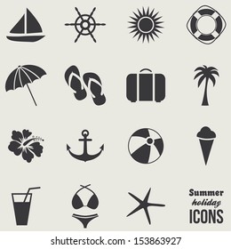 Summer Icons.Vector