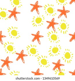 Summer illustration.Sea background for your design