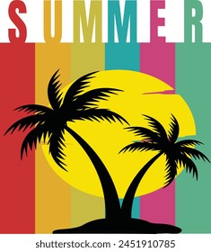 summer illustration design for t shirts, graphics, posters, retro and many more you can chose for it for your best choice