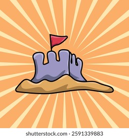 summer illustration graphic icon background