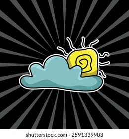 summer illustration graphic icon background