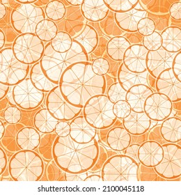 Summer illustration with oranges and limes. Seamlees pattern with colorful fruits on white background. Food concept. Template design for invitation, poster, card, fabric, textile.