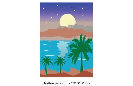 Summer illustration T-shirt design vector Illustration summer concept slogan t shirt. Vector illustration design for fashion graphics, t shirt prints etc.Beach shirt , surfing, time for surfing,