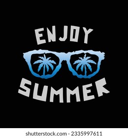 Summer illustration typography. perfect for t shirt design