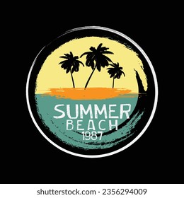 Summer Illustration typography for t shirt, poster, logo, sticker, or apparel merchandise
