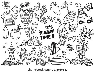 summer illustration Vector for banner, poster, flyer