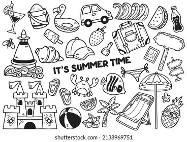 ilustración de verano Vector para banner, afiche, volante
