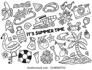 summer illustration Vector for banner, poster, flyer