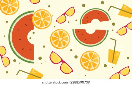 summer illustration vector day for summer time background and summer vibes