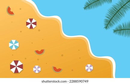 summer illustration vector day for summer time background and summer vibes