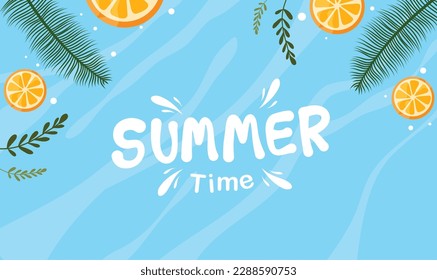 summer illustration vector day for summer time background and summer vibes