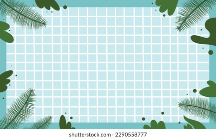 summer illustration vector day for summer time background and summer vibes, tropical beach background