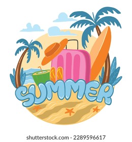 Summer Illustration Vector EPS 10