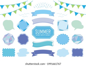 summer image frame material set