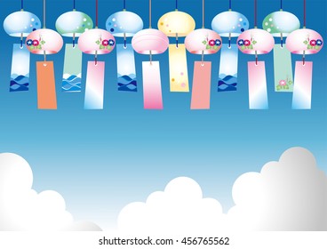 Summer image of wind chime