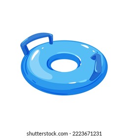 caricatura del anillo inflable del verano. señal de anillo inflable de verano. ilustración vectorial de símbolo aislado