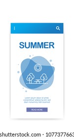 SUMMER INFOGRAPHIC ICON