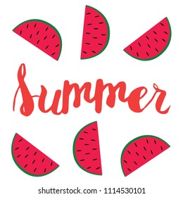 Summer inspired postcard.