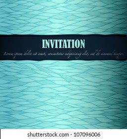 Summer invitation made of fancy paper, vector eps8 illustration