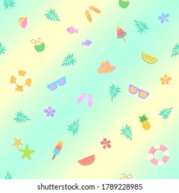 Artículos de verano color pastel sin inconvenientes