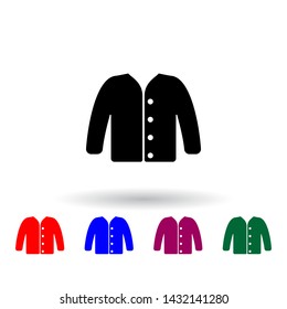 summer jacket multi color icon. Elements of clothes set. Simple icon for websites, web design, mobile app, info graphics