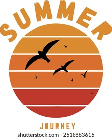 Summer Journey unique t-shirt design