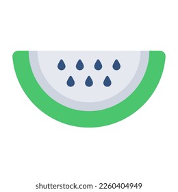 Summer juice fruit icon, vector design of watermelon 