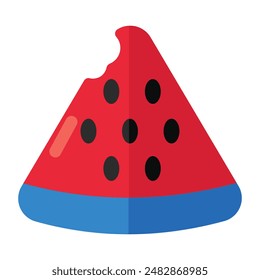 Icono de fruta de jugo de verano, diseño de Vector de sandía