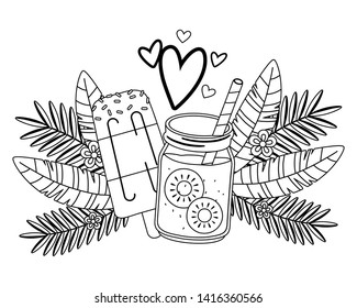 Summer juice and popsicle design