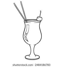 Summer Juice Sketch Illustration for Design