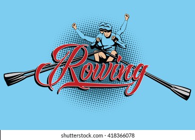 Summer kinds of sports. Rowing.
