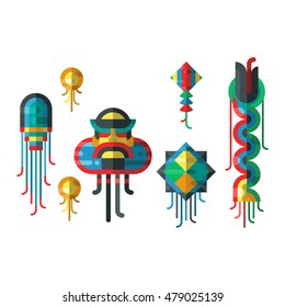 Summer kite and flying kite