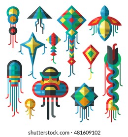 Summer kite and flying kite