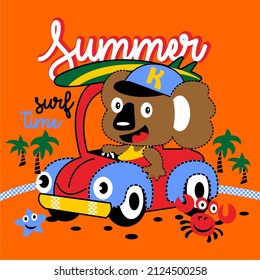 Summer Koala Baby Vector Design
