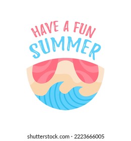 colección de elementos de diseño de vacaciones de verano