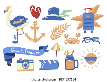 Summer label Vector Logo for banner, poster, flyer