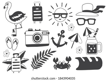 Summer label Vector Logo for banner, poster, flyer