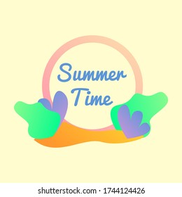 Summer labels, logos, summer holiday, travel, beach vacation, sun and white background - Vector Illustration