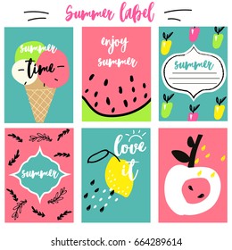 Summer labels set