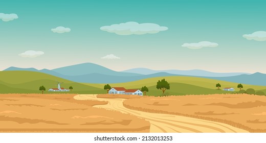 Summer landform background with green and fresh view 

