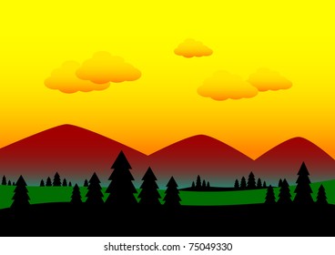 Summer landscape