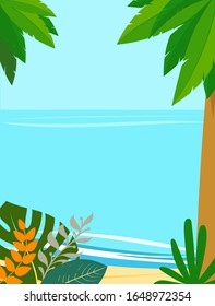 Fondo de paisaje de verano con espacio de copia para texto 