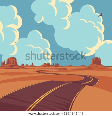 Similar – Image, Stock Photo endless Landscape Canyon