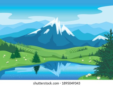 60,038 Mountain vector with river Images, Stock Photos & Vectors ...