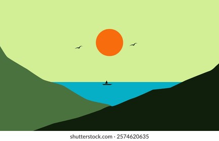 Summer Landscape Sea and sun