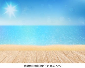 Summer landscape. Vector illustration. for banner, flyer, invitation, brochure. Template.