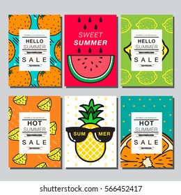 summer , layout design, greeting card, cover book, banner, stripe line, template design, vector illustration