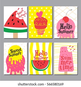 summer , layout design, greeting card, cover book, banner, poster, template design, vector illustration